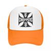 Personalized West Coast Iron Cross Choppers Baseball Cap Outdoor WoUnisex Unisex's Adjustable Trucker Hat Spring Snapback Caps