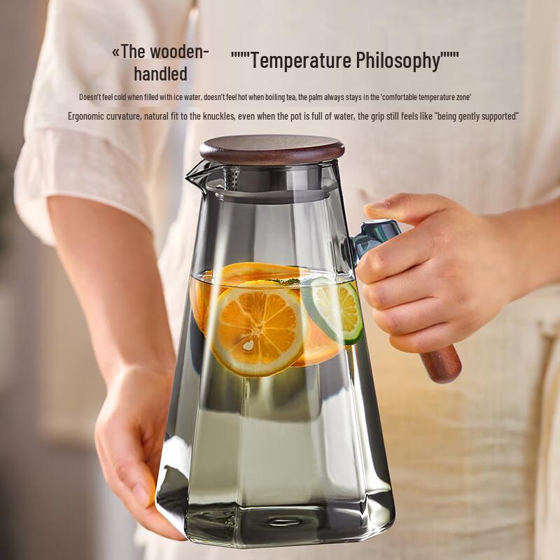High Borosilicate Glass Cold Water Pitcher