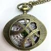 10pcs/lot Complex Geometric Pattern Case Quartz Pocket Watch Steampunk Men Women Necklace Pendant Clock Gifts Relgio