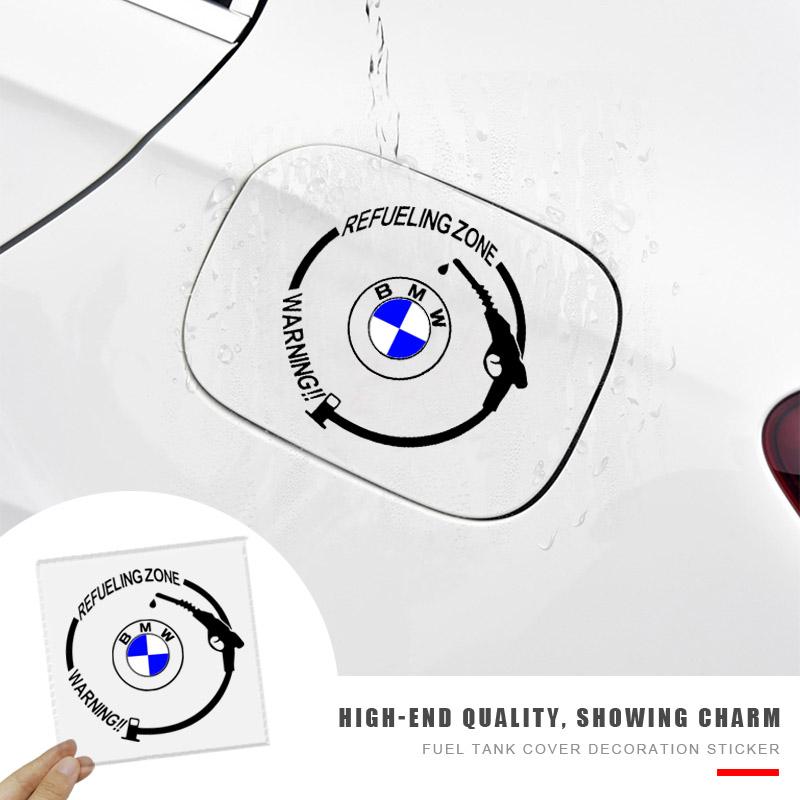 1Pcs Car Fuel Tank Cap Stickers Vinyl Fashion Decoration Decals For BMW E46 E90 E60 E39 E36 E87 E61 3 5 7 Serie E91 E53 E34 E83 328i