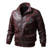 Fall Men's Leather Fashion Motorcycle Wear Flight Thin Leather Jacket Men's Coat Air Force