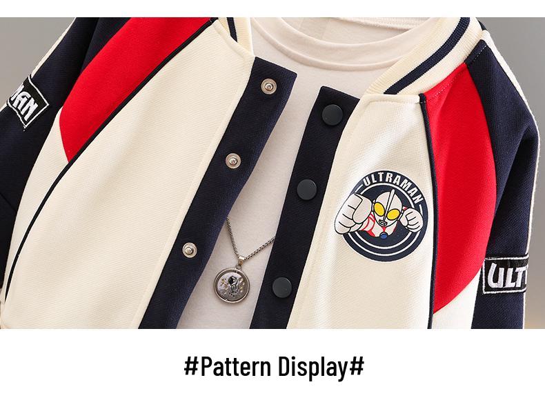 Boys' 2025 Autumn Trendy Toddler Two-Piece Jacket Set