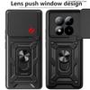 Slide Lens Armor Funda for Xiaomi Redmi Note 15 Pro Plus 5G China Case for Redmi Note 15 Pro 5G Case Magnetic Ring Stand Cove