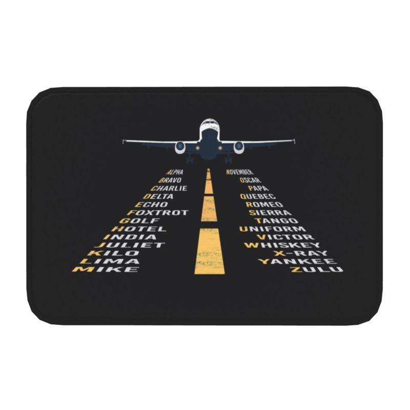 Personalized Plane Arrivals And Departures Doormat Mat Anti-Slip Plane Aviation Airplane Kitchen Bath Garden Rug Carpet 40*60cm