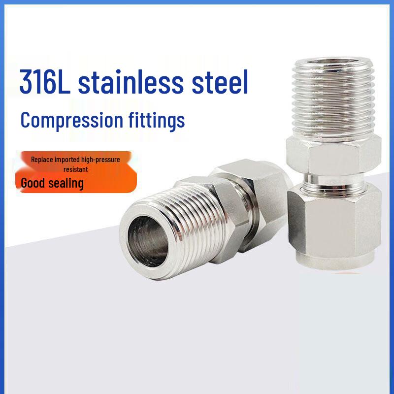BENXINNONG 316L Stainless Steel Ferrule Straight Connector