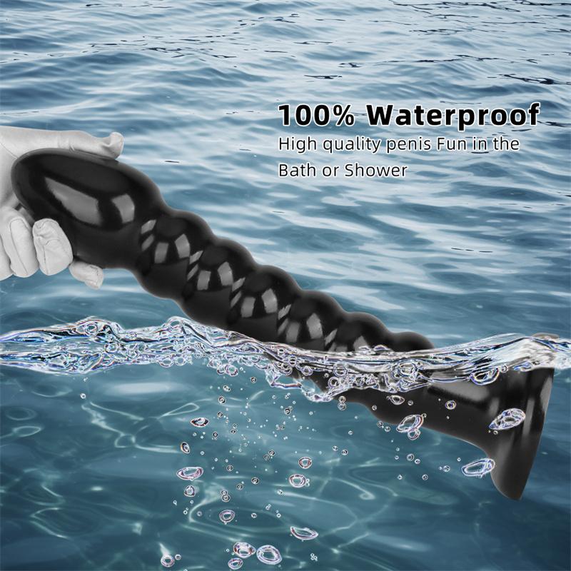 Black Super Long Anal Bead Anal Plug for Going Out To Wear Anal Strip Anal Training Torture Device Anal Expansion Anus