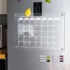 Clear Acrylic Erase Boards Magnetic Magnetic Fridge Calendar Premium Monthly Calendar Memo  School