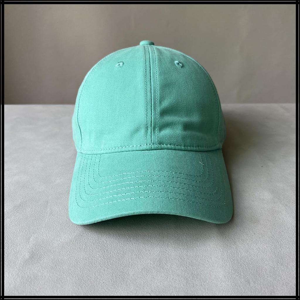 Hat Cap Y2K Plain Simple Casual Couple Look Outdoor Men Women CZ265 [White Fang] (Light Green)