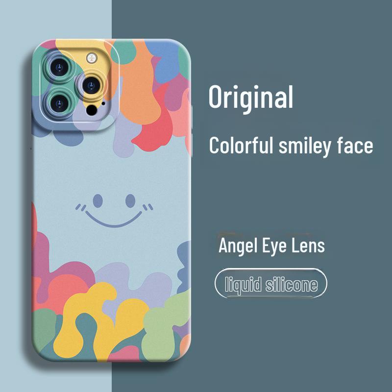 

Цветной защитный чехол с улыбающимся лицом для Redmi Note 14/11T Pro+ - Совместим с моделями 9–13 Redmi Note14