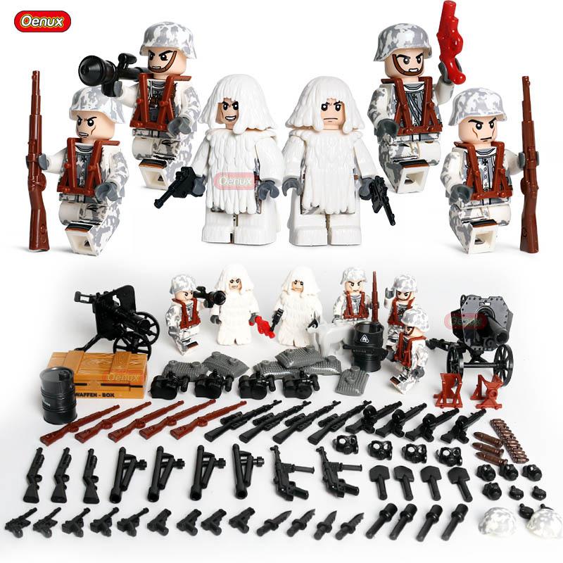 Nouvelles Mini Figurines de Soldats de l'Armée Russe Soviétique de la Seconde Guerre Mondiale Bloc de Construction Militaire Mini Le Bataille de Koursk Brique Bloc Militaire Jouet MOC