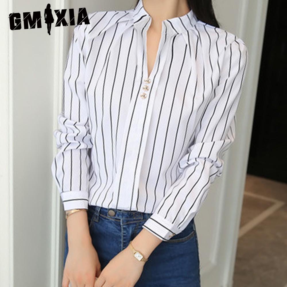 

GMXIA Женские модные повседневные блузки и рубашки-поло с длинным рукавом XXL