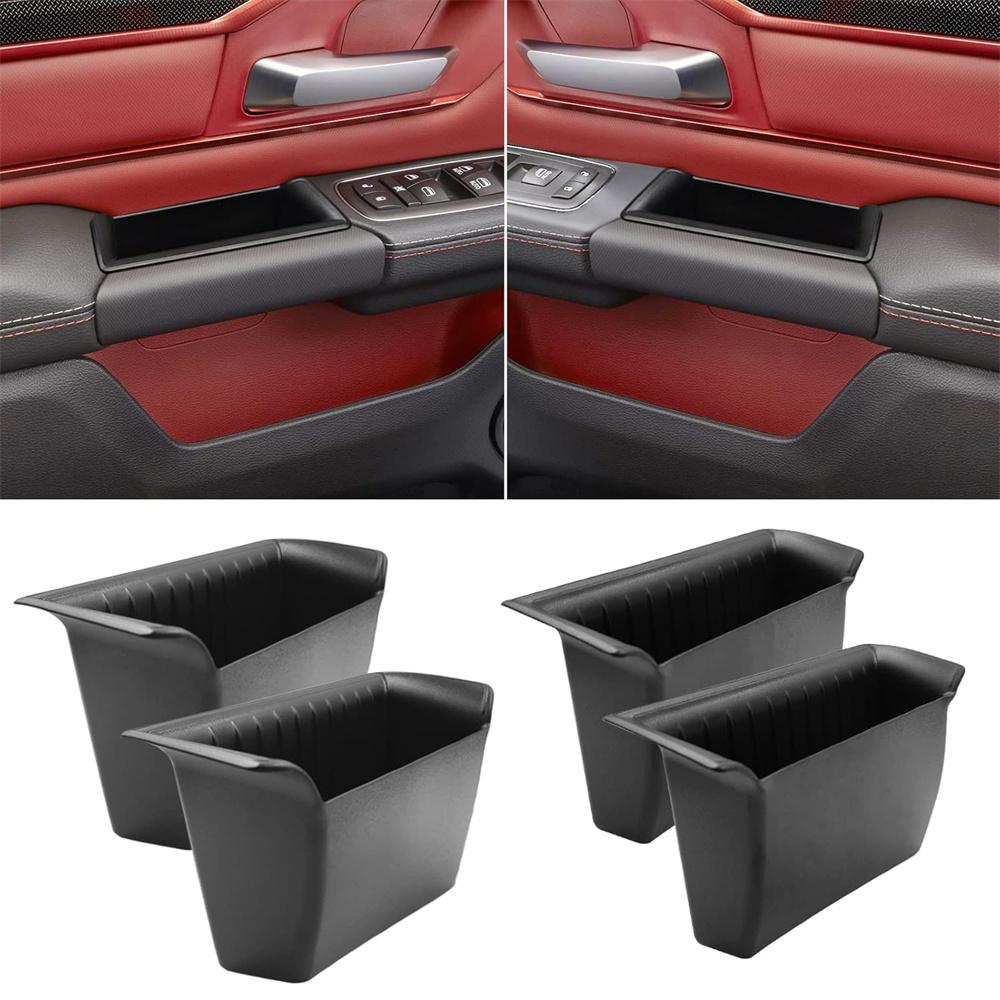 

Side Door Handle Armrest Storage Organizer Accessories For Dodge RAM 1500 19-21