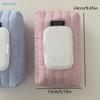 Striped Fabric Wet Wipe Covers | Reusable Tissue Pouch Holders for Home & Travel (Blue/Pink)