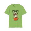 Unisex Softstyle T-Shirt Marshmallow Snowman Cocoa Mug Funny Holiday Christmas