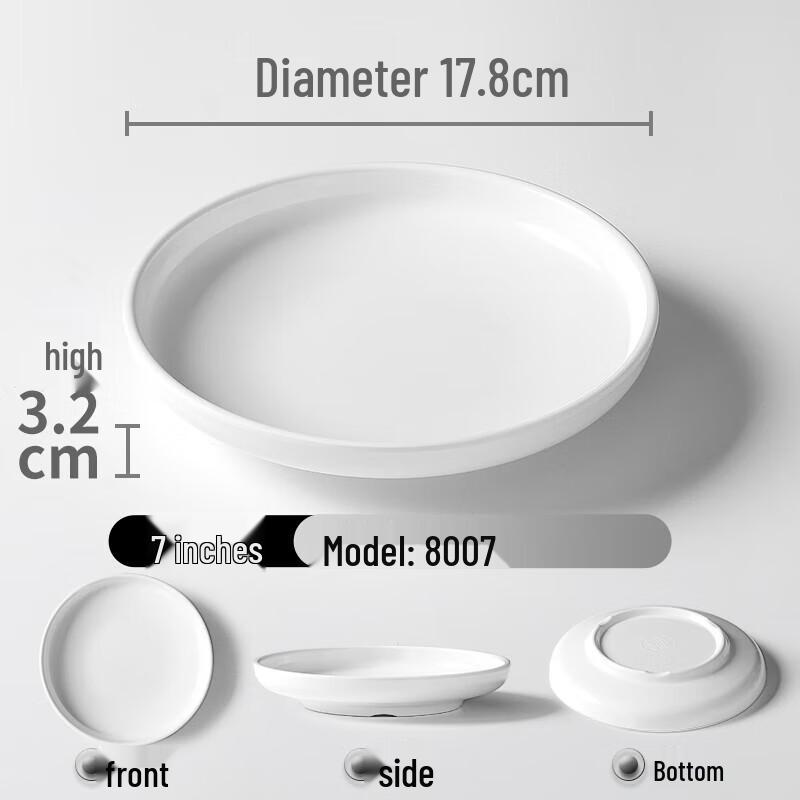Ruhan Melamine Oval Fish Serving Plate (10-Pack)