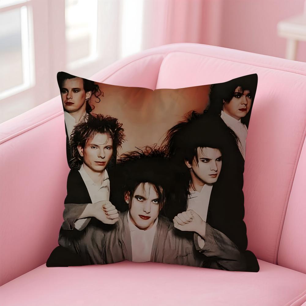 Band The Cure Cushion Cover Linen Pillowcase Cover Soft Decor For Sofa Home Room