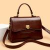 Women Top-Handle Bag High Quality Leather Laidies Handbags Purses Luxury Designer Bags Genuine Vintage Shoulder Messenger Sac