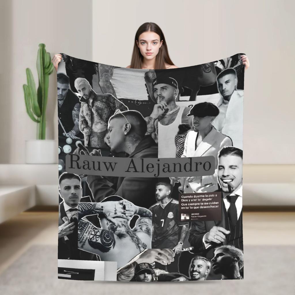 Rauw Alejandros  Blanket  Travel Flannel Throw Blanket For Couch Chair Soft Design Quality Bedspread Gift Idea