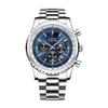 LIGE Business Men's Watch Chronograph Quartz Wristwatch Fashion Moon Phase Calendar Clock Waterproof Luminous Male Watch