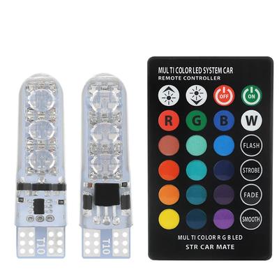 LED Car Interior Ambient Light - Remote Control Wireless Roof & Foot Lighting