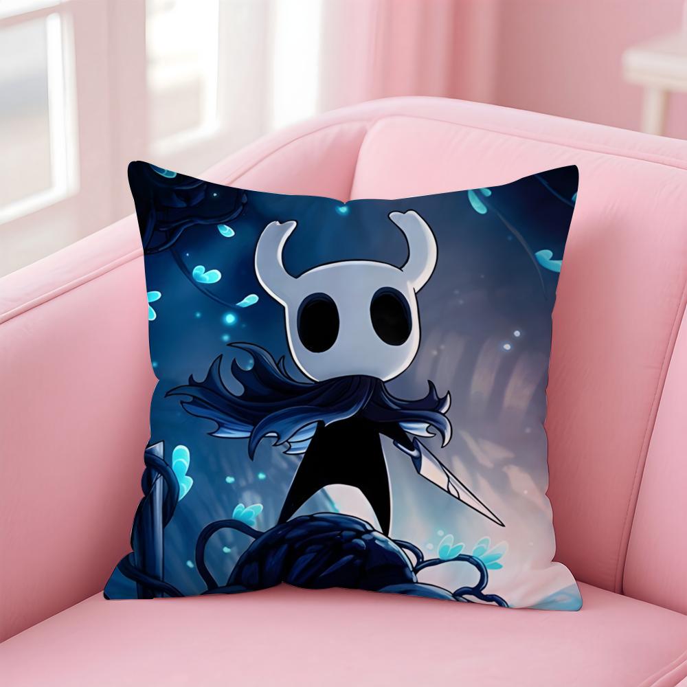 H-Hollow KnightS Cushion Cover Home & Car Multi-Scene Pillow Cover - Reversible, Soft & Durable for Daily Use