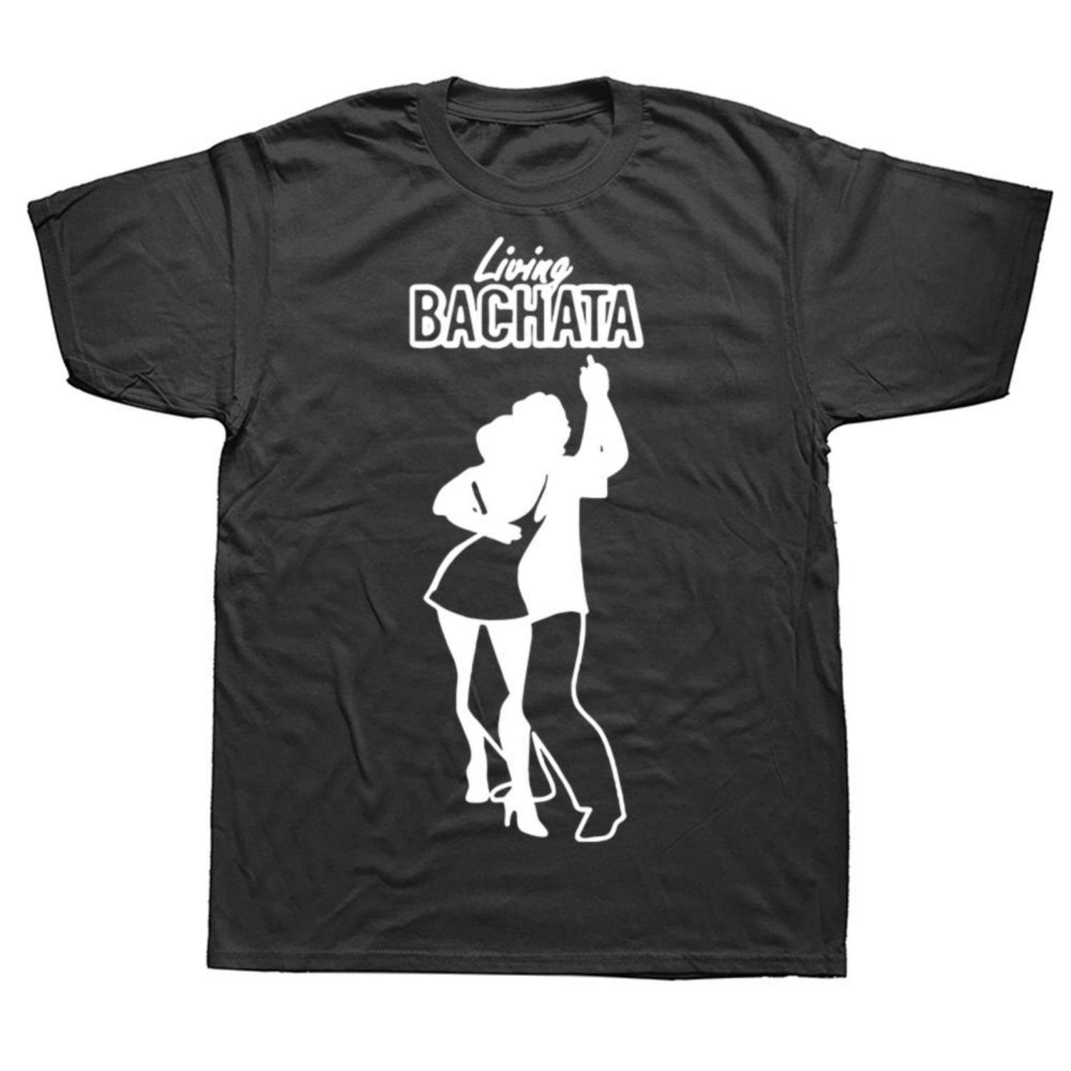 

Новинка Футболка Bachata Мужская Короткий Рукав Европейский Размер Уличная Одежда Хип-Хоп Любитель Танцев Принтованные Футболки Топ Футболки S чёрный