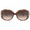 Brown Gradient Oval Ladies Sunglasses Sf668s 238 57 Dark Tortoise