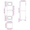 Muebles de Cocina Kalmar 2 uds Tablero de Partículas Efecto Roble Marrón