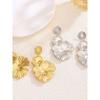 Exaggerated Earrings for Women, Large Petals, Retro 2026 New Popular Style, High-End European and American Style Earrings, Niche Design Ear Studs