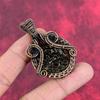 Moldavite Pendant Copper Wire Wrapped Gemstone Jewelry Handmade Pendant Copper Pendant Gifts for Mother Wire Wrap Pendant Birthstone Jewelry