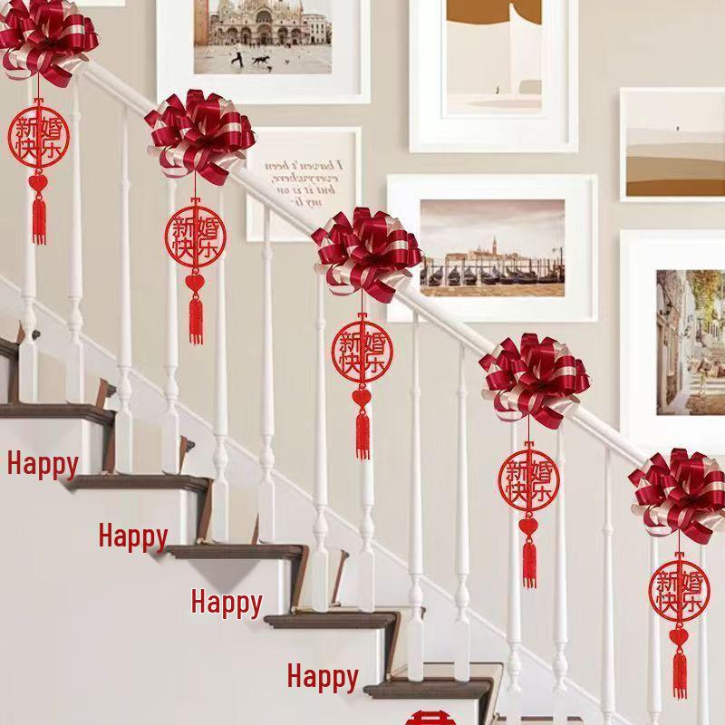Wedding Stair & Balcony Decoration Set for Groom's and Bride's Side