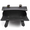 evomosa Motorcycle Saddlebag Mini Bike Fork Handlebar PU Leather Tool Storage Bag (Black)