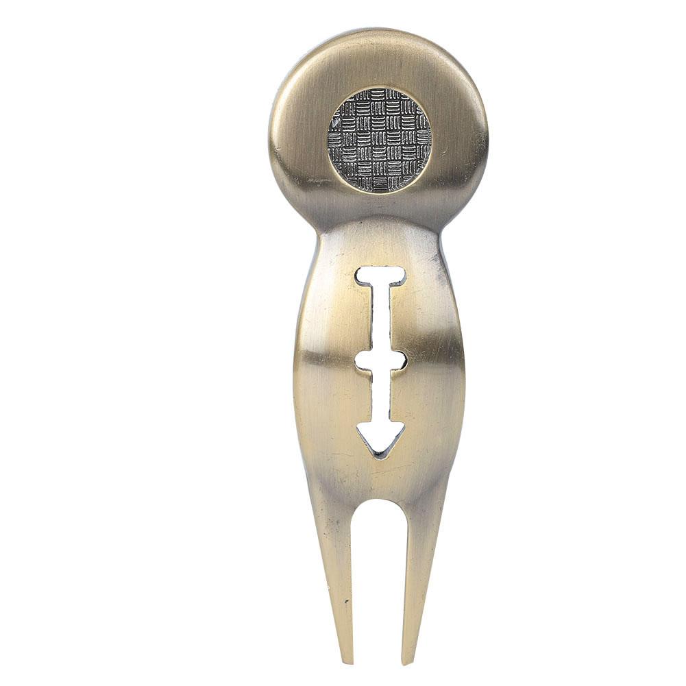 Zinklegierung Pitchgabel-Reparaturwerkzeug Magnet mit Linie zum Trainieren Üben(silv )