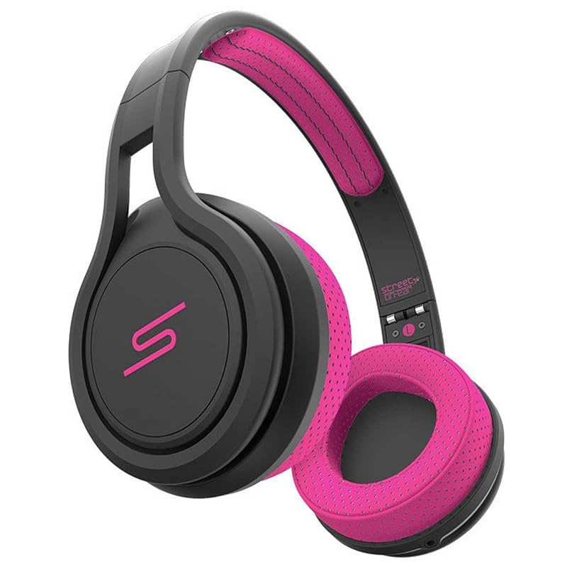 

[]SMS Audio STREET by 50 On-Ear Wired Sport Headphone/Sports on ear headphones (Pink) SMS-ONWD-SPRT-PNK