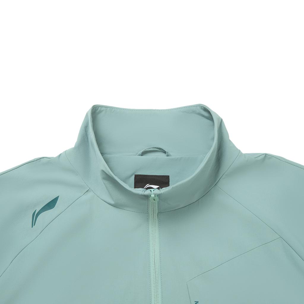 Li-Ning Fitness Series Stand Collar Logo Letter Stitching Windbreaker Men Outerwear AFDW719-2