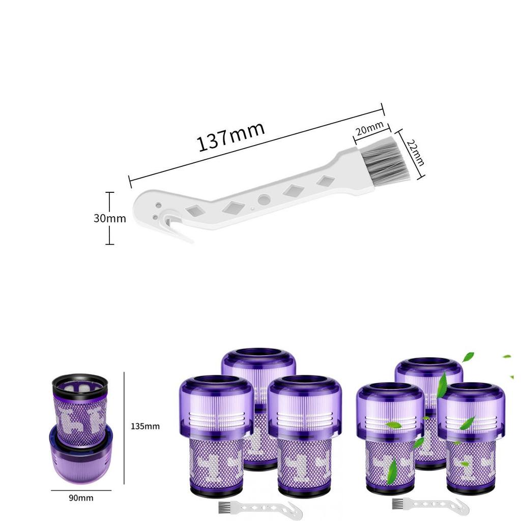 Dyson V10 Compatible Hepa Filter For V6 V8 V11 V12 V15 Home Use White