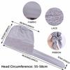 Long Tail Headscarf Hat Solid Color Hijab Caps Fashion Chemo Hat  for Women