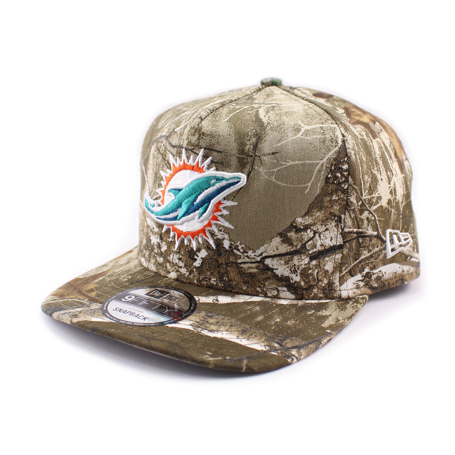 

New Era 9FIFTY Snapback Miami Dolphins NFL SNAPBACK CAP in Realtree American Football AF 950 Cap, A-FRAME Camo, Camouflage, A-Frame [Used]