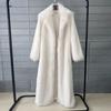 Can hair imitation toka fluffy fur jacket women's imitation fur extended suit collar winter women's coat