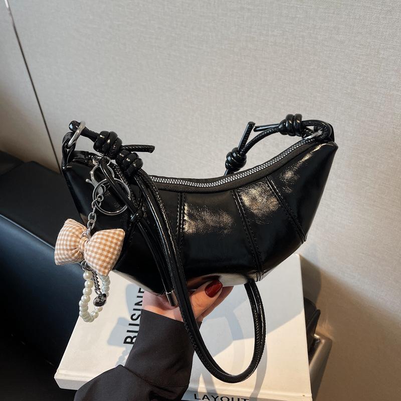 Nischendesign Tasche Damen 2025 neu Sommer vielseitige Umhängetasche hochwertig Knödel Schulter Croissant