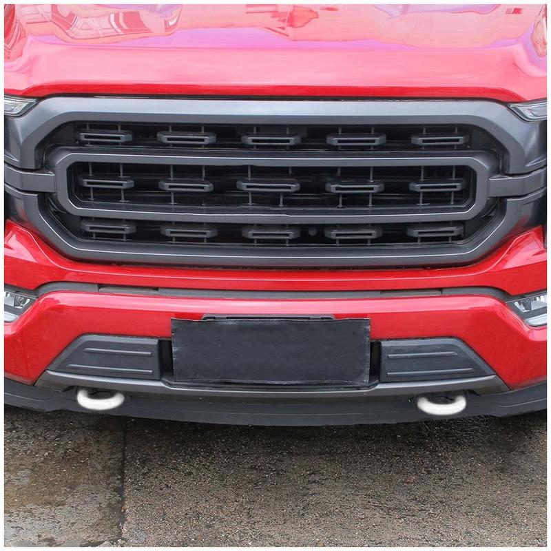 2pcs White Front Tow Hook Protect Cover Case TPE Silicone Fit For Ford Ranger 2023 2024 2025