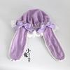 Multi-color Cotton Hats Retro Sweet Lolita Rabbit Ear Hat Lace Cute Removable Rabbit Ear Lace Sun Hat