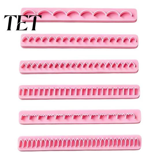 Plastic Clay Sculpting Toy 6Pcs Polymer Flower Petal Cutter, 6 Shapes 3D Making Cake Decoration Cutters Tool, Handmade Crafting Tools for DIY