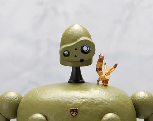 Fine Molds Laputa: Castle In the Sky Robot Soldier (Gardener Version) 1/20 Scale Plastic Model Kit (Includes Unpainted Sheeta & Fox Squirrel Figures)