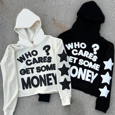 Autumn and Winter Hip Hop Y2K Street Style Letter Graffiti Printed Fashion Men's and Women's Warm Hoodies