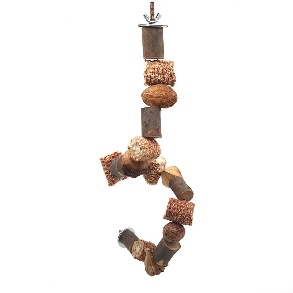 Colorful Bird Toys: Swing, Ladder, and Perch Set for Bird Cages
