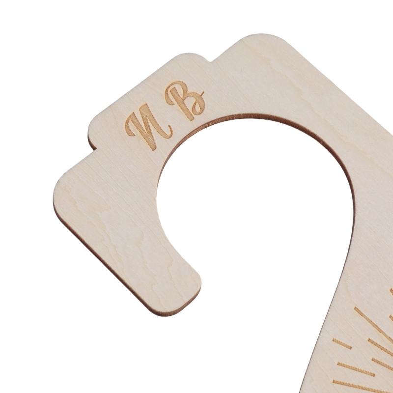 Set of 7 Wood Baby Wardrobe Closet Dividers Nursery Clothing Organizers Infant Clothes Size Organization Partition