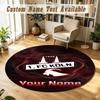 Round Rug Custom NameFC Köln Pattern Non Slip Carpet Home Floor Decor