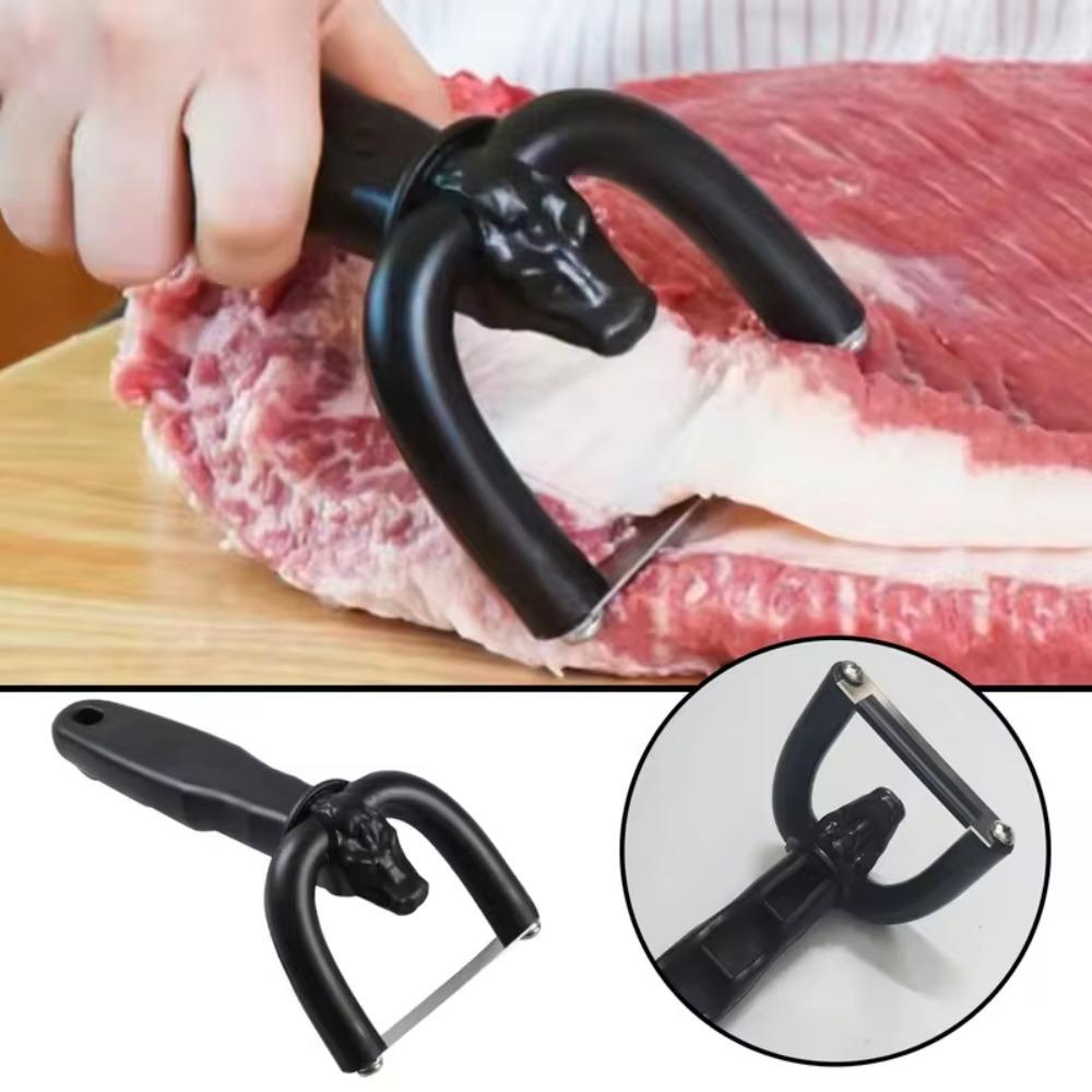 Stainless Steel Meat Slicer Manual Meat Cutters Multipurpose Meat Fat Trimmer  Ham