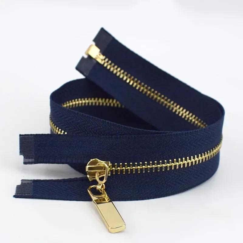 2/5Pcs 3# 40-70cm Open-end Metal Zippers for Sewing Jacket Coat Zipper Tapes Clothes Tent Zip Repair Kit DIY Garment Accessories